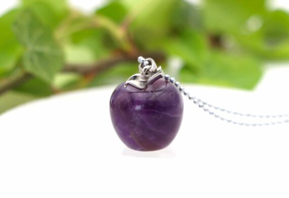 Collier pomme améthyste