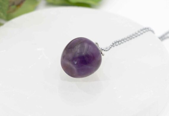 Collier pomme améthyste