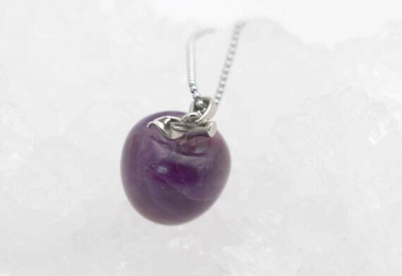 Collier pomme améthyste